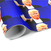 DONALD TRUMP HUMPTET CHRISTMAS WRAPPPAPIER AUF GESCHENKPAPIER (Rolleneckpunkt)