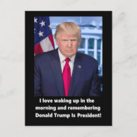 Donald Trump I love waking up popular