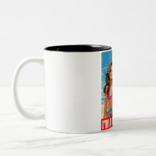 DONALD TRUMP - ICH BIN EIN TRUMP-MÄDCHEN ZWEIFARBIGE TASSE