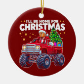 Donald Trump | Ich bin für Weihnachten Zuhause Keramik Ornament (Vorne)
