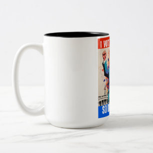 DONALD TRUMP - ICH HABE FÜR TRUMP GESTIMMT, SO GEH ZWEIFARBIGE TASSE