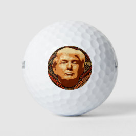 Donald Trump Idiot nicht mein Präsident Golfball