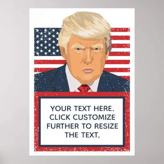 Donald Trump Ihr eigener politischer Text Poster (Vorne)