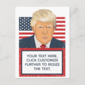 Donald Trump Ihr eigener Text Postkarte (Vorderseite)