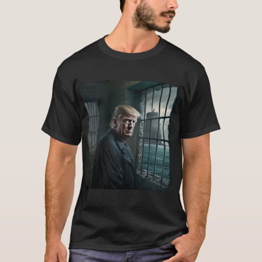 Donald Trump im Gefängnis von Alcatraz T-Shirt (Vorderseite)