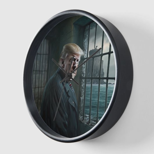 Donald Trump im Gefängnis von Alcatraz Uhr (Winkel)