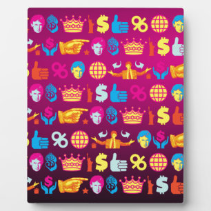 donald trump im schattenlook fotoplatte