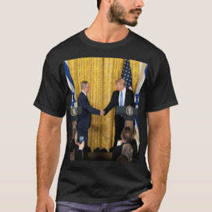 Donald Trump in Israel mit Bibi Netanyahu T-Shirt