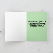 DONALD TRUMP in Weihnachtspulli Grußkarten Dankeskarte (Innenseite)