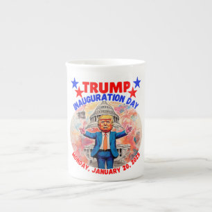 DONALD TRUMP INAUGURATION DAY 2025 PORZELLANTASSE