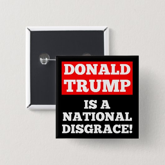 Donald Trump ist ein nationaler Button (Vorne & Hinten)