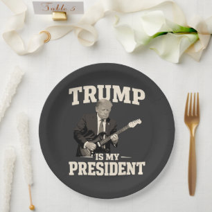 Donald Trump ist mein Präsident Pappteller