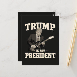 Donald Trump ist mein Präsident Postkarte