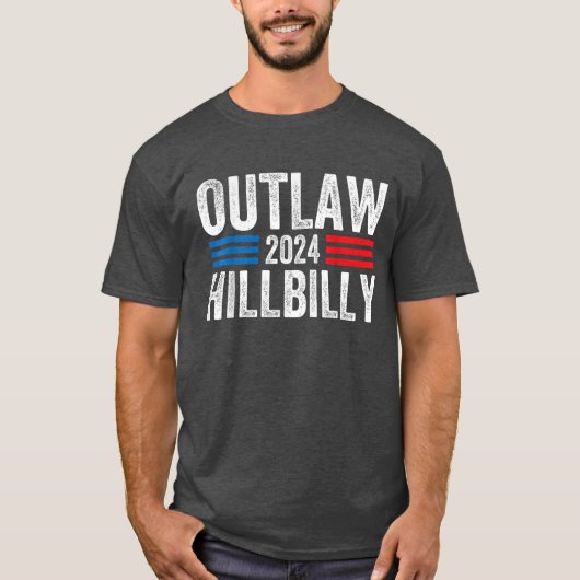 Donald Trump J.D. Vance Outlaw Hillbilly T-Shirt (Vorderseite)