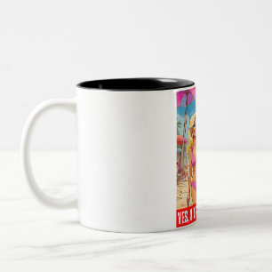 DONALD TRUMP - JA, ICH BIN EIN TRUMP-MÄDCHEN ZWEIFARBIGE TASSE