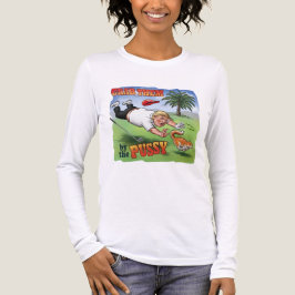 Donald Trump jagt eine Katze – Politische Karikatu Tri-Blend Shirt