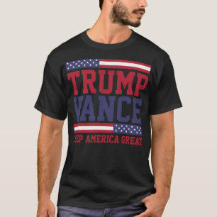 Donald Trump Jd Vance 2024 Behielt Amerika groß T-Shirt