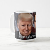 Donald Trump JD Vance 2024 Politisch Kaffeetasse (Vorderseite Links)