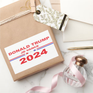 Donald Trump JD Vance 2024 Rechteckiger Aufkleber