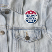 Donald Trump JD Vance 2024 Republikanischer Präsid Button (Beispiel)