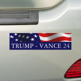 Donald Trump JD Vance 2024 USA Flag Autoaufkleber