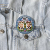 Donald Trump JD Vance Präsident Vice Jugate Foto Button (Beispiel)