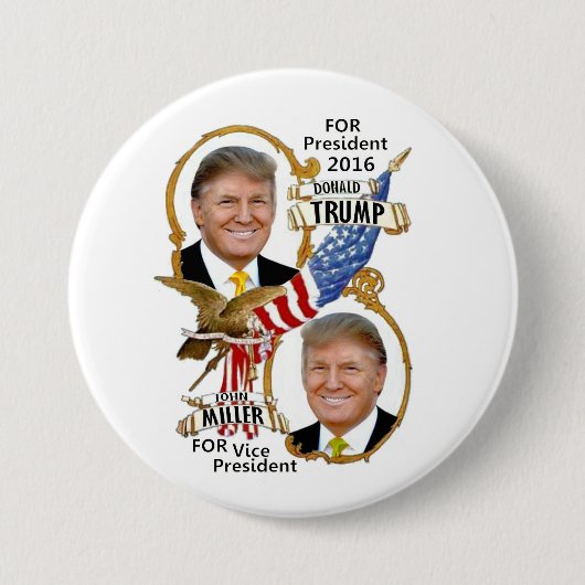 Donald Trump/John Miller Button (Vorderseite)