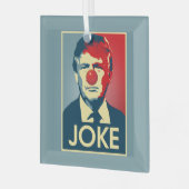 Donald Trump JOKE — Anti-Trump 2016 - Ornament Aus Glas (Vorderseite links)