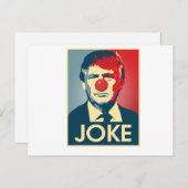 Donald Trump JOKE — Anti-Trump 2016 - Postkarte (Vorne/Hinten)