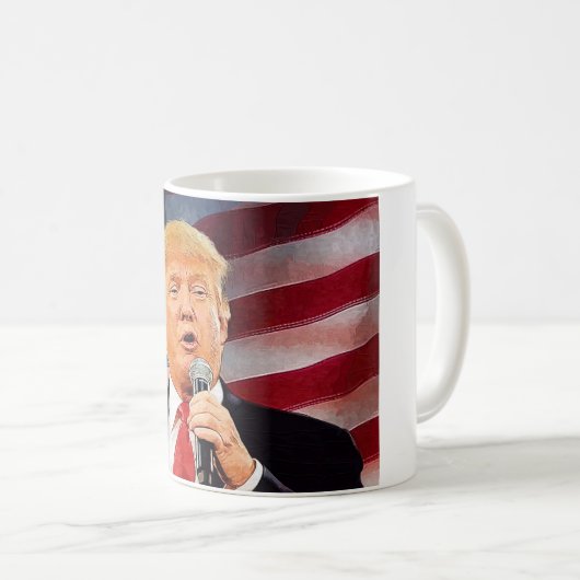 Donald Trump Kaffeetasse (VorderseiteRechts)