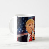 Donald Trump Kaffeetasse (Vorderseite Links)