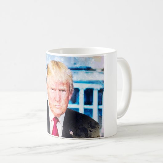 Donald Trump Kaffeetasse (VorderseiteRechts)