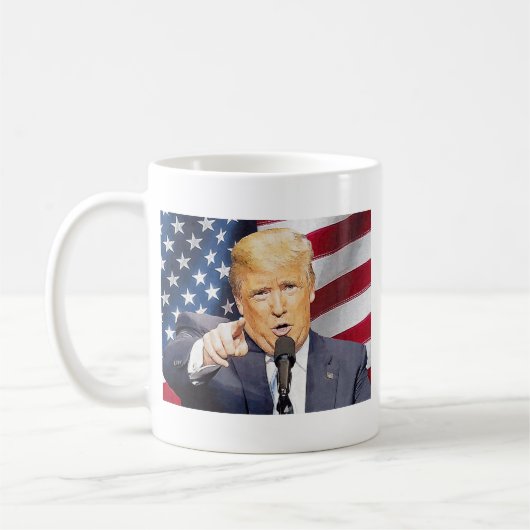 Donald Trump Kaffeetasse (Links)