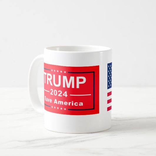 Donald Trump Kaffeetasse TASSE MAGA (Vorderseite Links)
