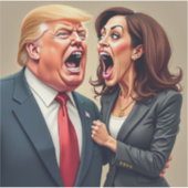 Donald Trump Kamala harris Aufkleber (Vorderseite)