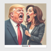 Donald Trump Kamala harris Aufkleber (Blatt)