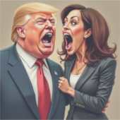 Donald Trump Kamala harris Aufkleber (Vorderseite)