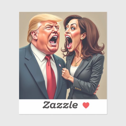 Donald Trump Kamala harris Aufkleber (Blatt)