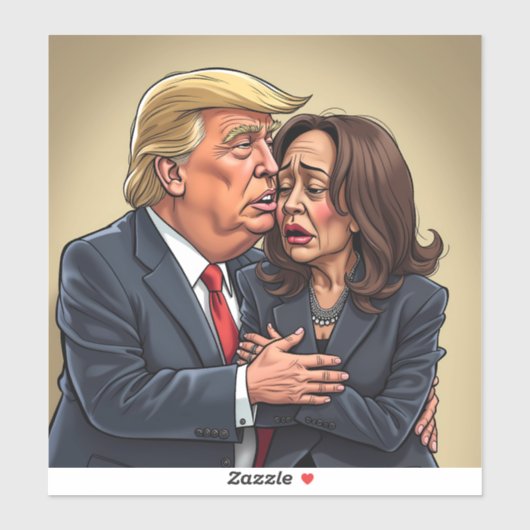 Donald Trump Kamala harris Aufkleber (Blatt)