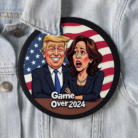 Donald Trump Kamala harris Button (Beispiel)