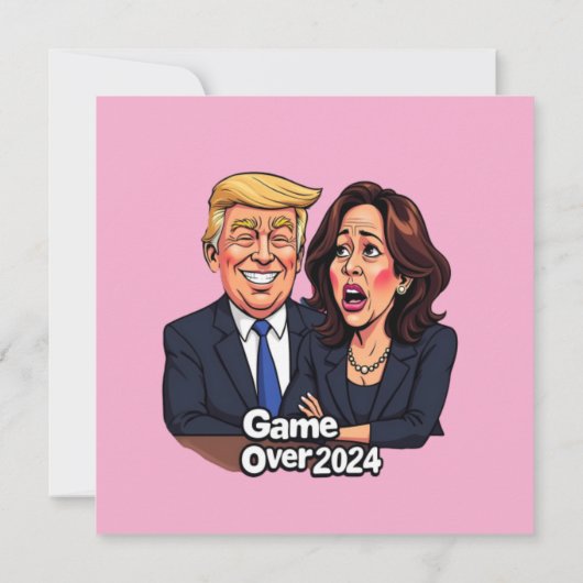 Donald Trump Kamala harris Einladung (Rückseite)