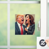 Donald Trump Kamala harris Fensteraufkleber (Zuhause)