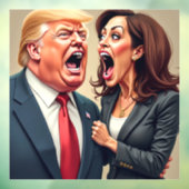 Donald Trump Kamala harris Fensteraufkleber (Blatt 3)