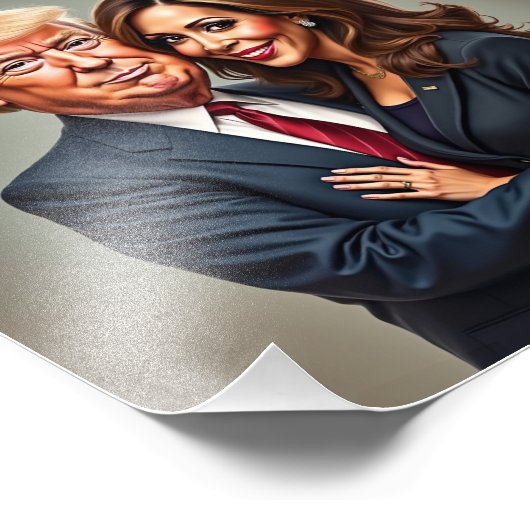 Donald Trump Kamala harris Fotodruck (Ecke)