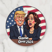 Donald Trump Kamala harris Geschenkanhänger (Rückseite)
