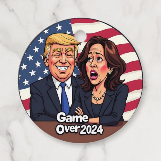 Donald Trump Kamala harris Geschenkanhänger (Vorderseite)
