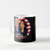 Donald Trump Kamala harris Kaffeetasse (Vorderseite Links)
