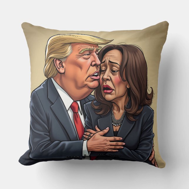 Donald Trump Kamala harris Kissen (Vorderseite)