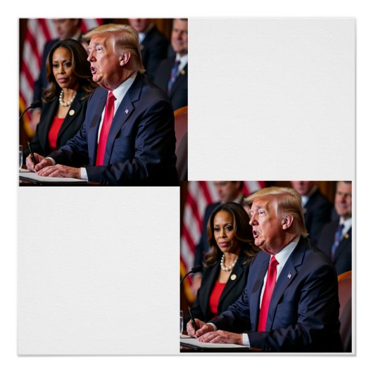 Donald Trump & Kamala Harris Poster (Vorderseite)