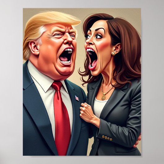Donald Trump Kamala harris Poster (Vorne)